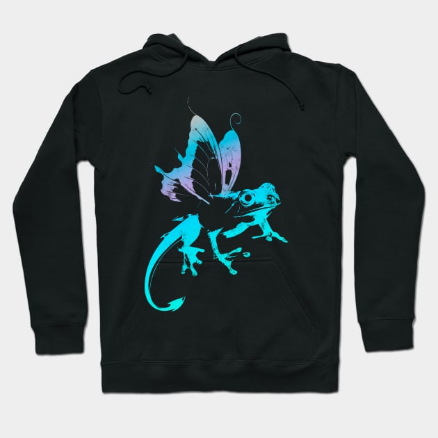 Fantasy Frog - Gradient V7 Hoodie by Scailaret